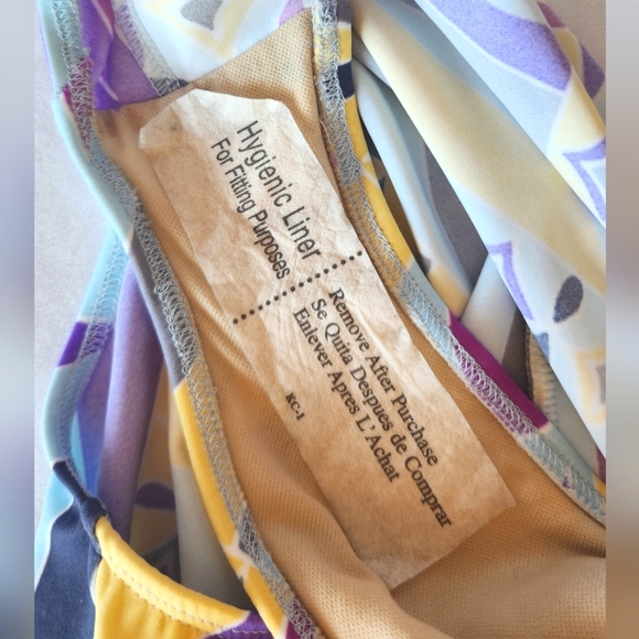 🏷️Roamans Keyhole Abstract Pattern One Piece Swimsuit 22W - Picture 7 of 9